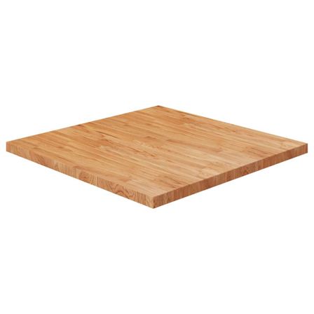 Dessus de table carré Marron clair 90x90x4cm Bois chêne traité
