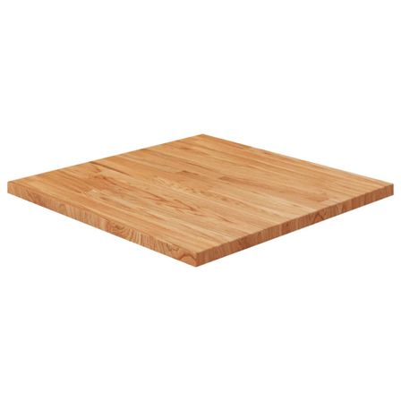 Dessus de table carré Marron clair60x60x2,5cm Bois chêne traité