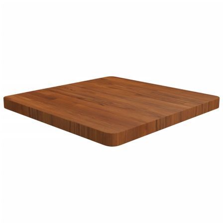 Dessus de table carré Marron foncé 60x60x4cm Bois chêne traité