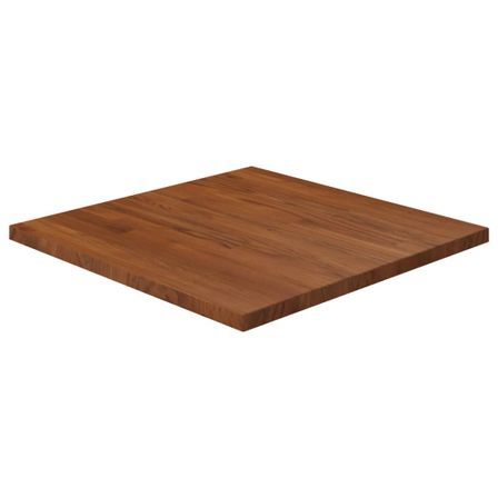 Dessus de table carré Marron foncé60x60x2,5cm Bois chêne traité