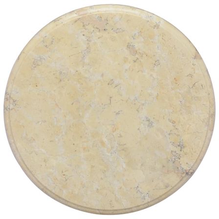 Dessus de table Crème Ø40x2,5 cm Marbre