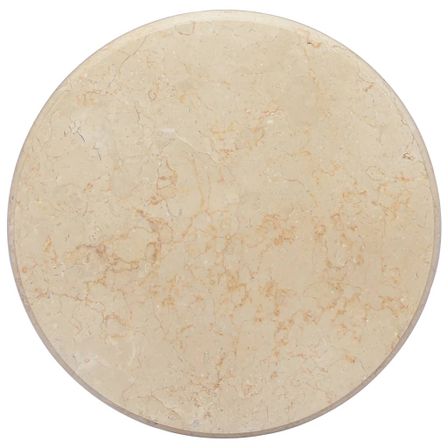 Dessus de table Crème Ø50x2,5 cm Marbre