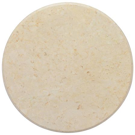 Dessus de table Crème Ø70x2,5 cm Marbre