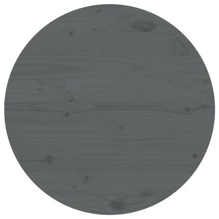 Dessus de table Gris Ø60x2,5 cm Bois de pin massif