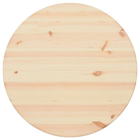 Dessus de table Pin naturel Rond 25 mm 80 cm