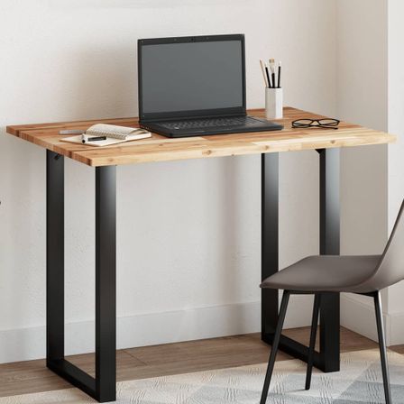 Dessus de table rectangulaire 100x70x2 cm bois massif d'acacia