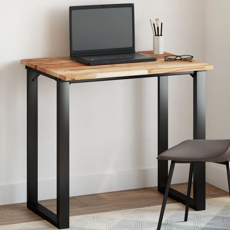 Dessus de table rectangulaire 80x60x2 cm bois massif d'acacia
