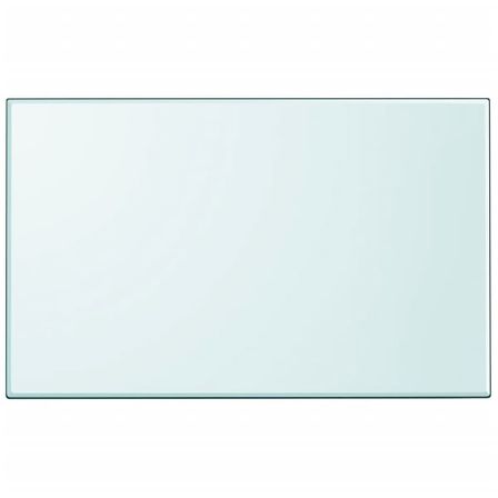 Dessus de table rectangulaire en verre trempé 1000 x 620 mm