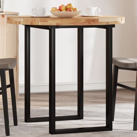 Dessus de table rond Ø80x4 cm bois massif d'acacia