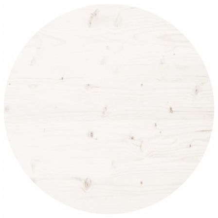 Dessus de table rond blanc Ø90x3 cm bois de pin massif