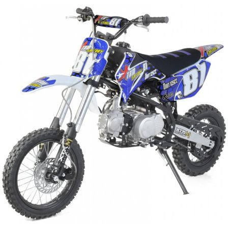 Dirt 125cc BSE manuel 4 vitesses 14/12 Racing bleu