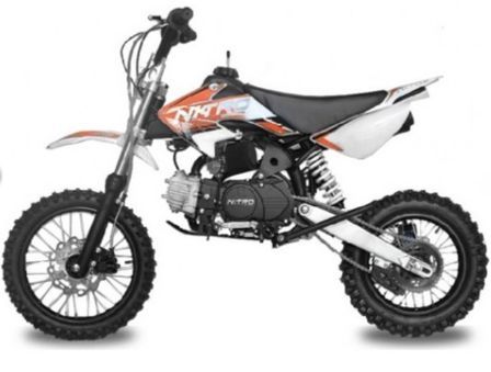 Dirt Bike 110cc Storm Manuel 4 temps 14/12 Orange