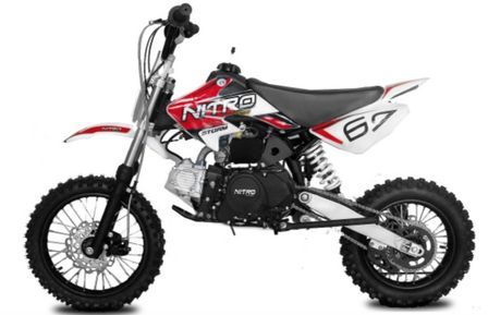 Dirt Bike 110cc Storm Manuel 4 temps 14/12 Rouge