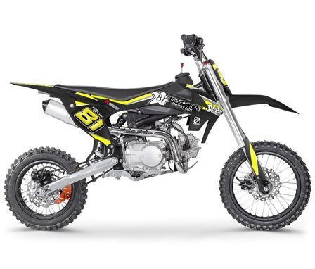 Dirt Bike 125cc MX 14/12 boite mécanique 4 temps Kick starter noir