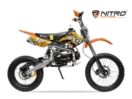 Dirt bike 125cc NXD 17/14 boite mécanique 4 temps e-start orange
