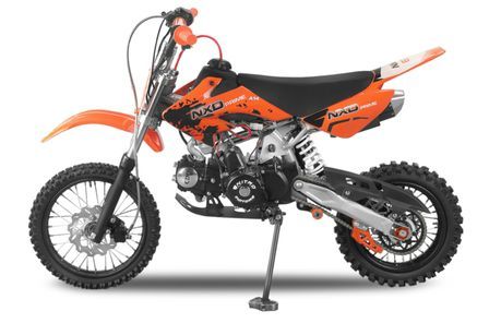 Dirt bike 125cc NXD M14 4 temps 14/12 rouge mécanique 4 vitesses