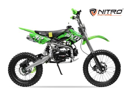 Dirt bike 125cc NXV 17/14 boite mécanique 4 temps e-start vert