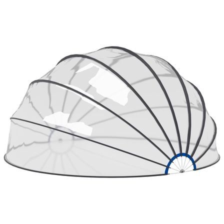 Dôme de piscine 440 x 220 cm