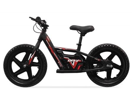 Draisienne électrique pour enfants Diky 180W avec batterie lithium-on de 24V rouge