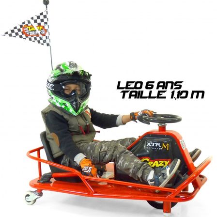 Drift Kart électrique 250W rouge