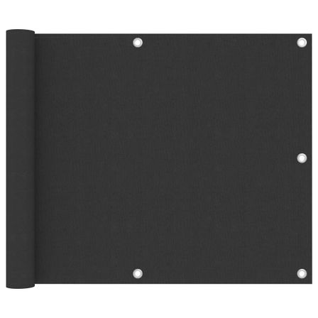 Écran de balcon Anthracite 75x300 cm Tissu Oxford