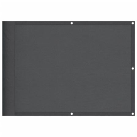 Écran de balcon anthracite 75x700 cm 100% polyester oxford