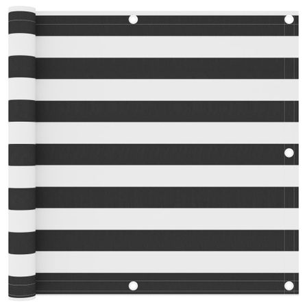 Écran de balcon Anthracite et blanc 90x300 cm Tissu Oxford