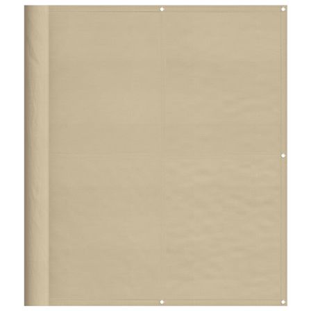 Écran de balcon beige 120x700 cm 100% polyester oxford