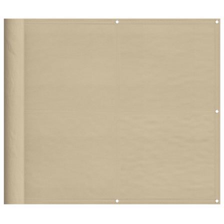 Écran de balcon beige 90x1000 cm 100% polyester oxford