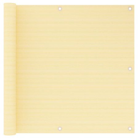 Écran de balcon Beige 90x500 cm PEHD