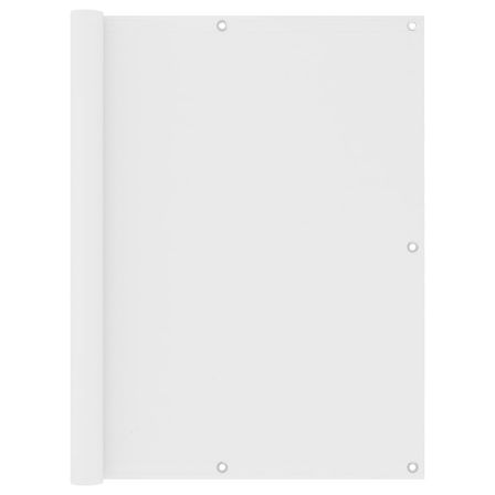 Écran de balcon Blanc 120x300 cm Tissu Oxford