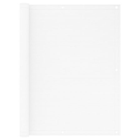 Écran de balcon Blanc 120x400 cm PEHD