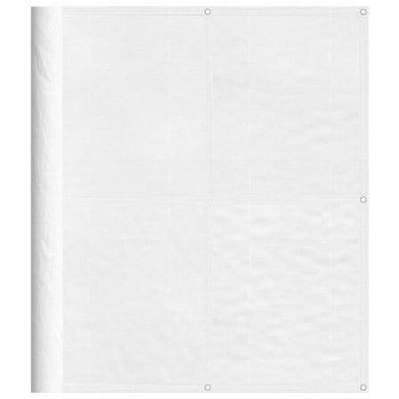 Écran de balcon blanc 120x700 cm 100% polyester oxford