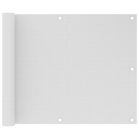 Écran de balcon Blanc 75x500 cm PEHD