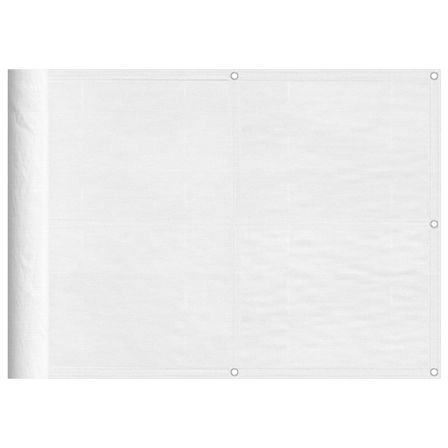 Écran de balcon blanc 75x700 cm 100% polyester oxford