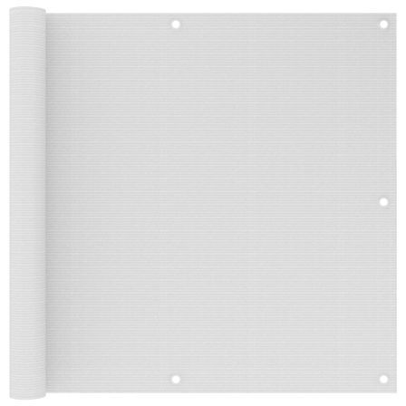 Écran de balcon Blanc 90x300 cm PEHD