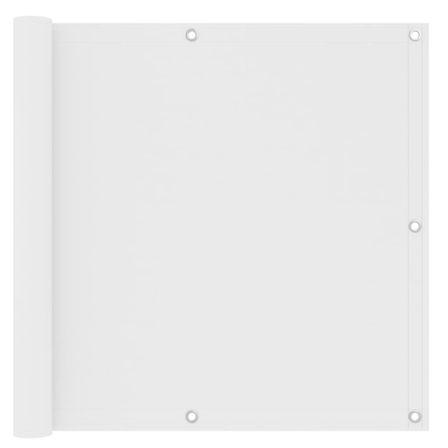 Écran de balcon Blanc 90x300 cm Tissu Oxford