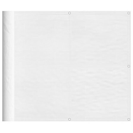 Écran de balcon blanc 90x800 cm 100% polyester oxford