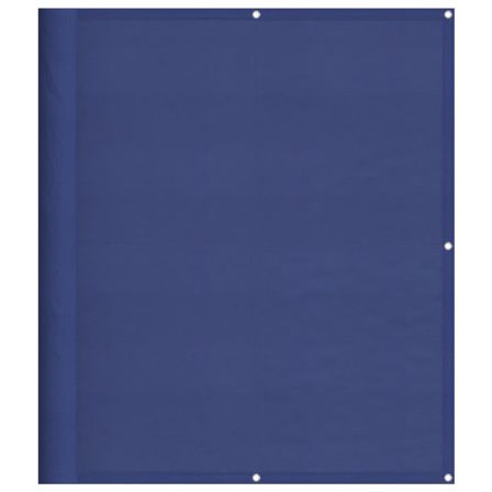 Écran de balcon bleu 120x700 cm 100% polyester oxford