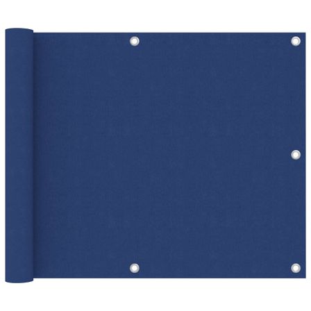 Écran de balcon Bleu 75x600 cm Tissu Oxford