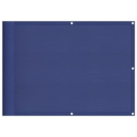 Écran de balcon bleu 75x800 cm 100% polyester oxford