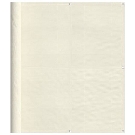 Écran de balcon crème 120x1000 cm 100% polyester oxford