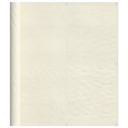 Écran de balcon crème 120x800 cm 100% polyester oxford