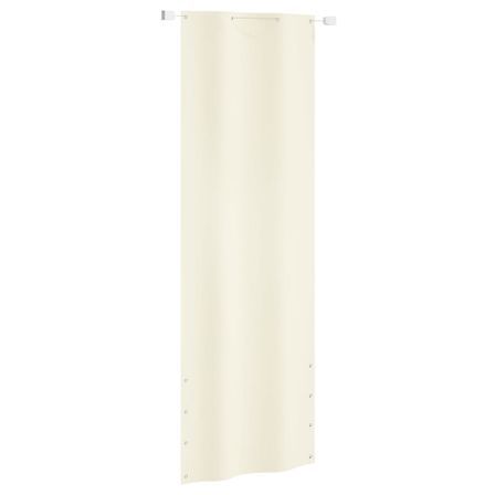 Écran de balcon Crème 80x240 cm Tissu Oxford