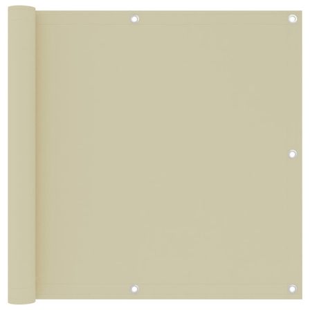 Écran de balcon Crème 90x300 cm Tissu Oxford