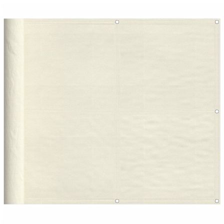Écran de balcon crème 90x800 cm 100% polyester oxford