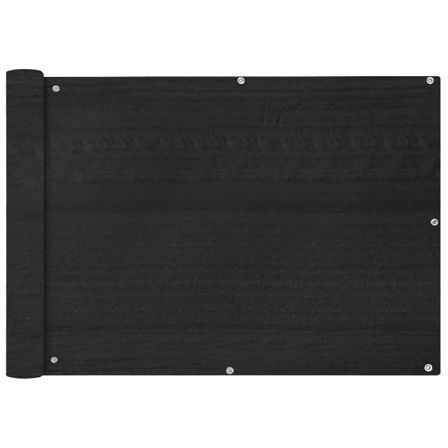 Écran de balcon en PEHD 75 x 600 cm Anthracite