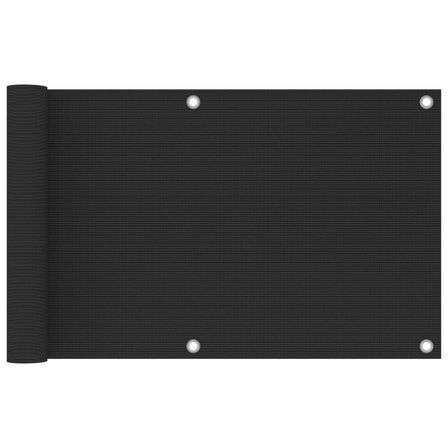 Écran de balcon en PEHD 75x500 cm Anthracite