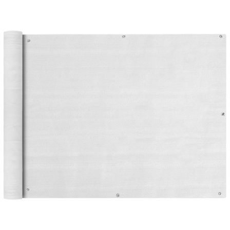 Écran de balcon en PEHD 90 x 600 cm Blanc