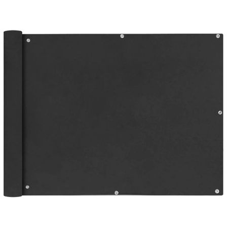 Écran de balcon en tissu Oxford anthracite de 90x400 cm
